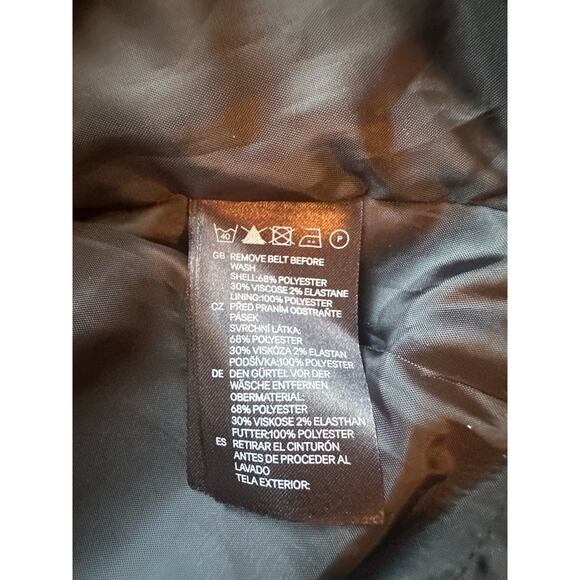 New Black Work Skirt A-Line Classic Side Zip Size 12 w/ Pockets - Picture 3 of 5